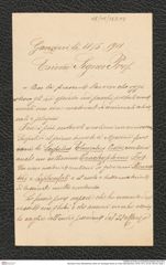 Nachlass Franz Steindachner, Brief von Giuseppe Nicoló an Franz Steindachner (18.05.1911), Inv.Nr. 363.03, Seite 1